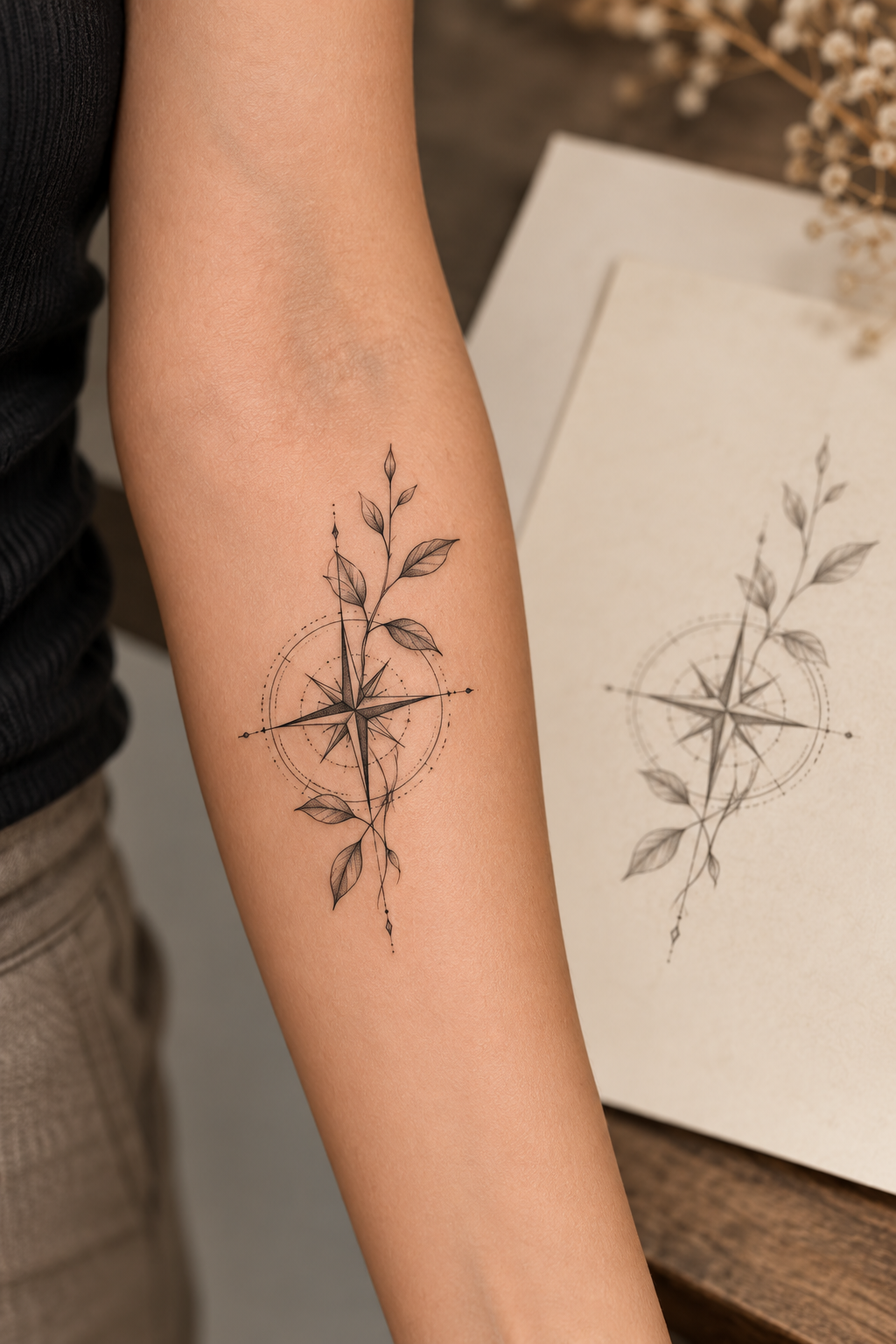 new year resolution tattoo idea 12: focus on the good