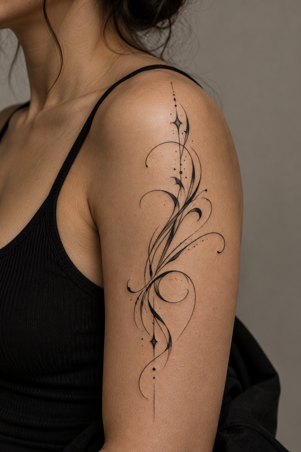 Short Bible verse tattoos side torso lettering