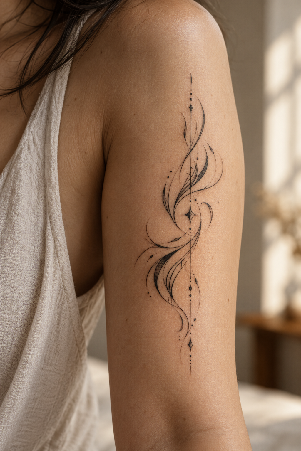 Short Bible verse tattoos side lettering