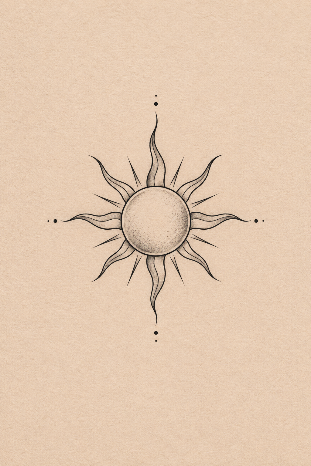 sun small tattoo with meaning