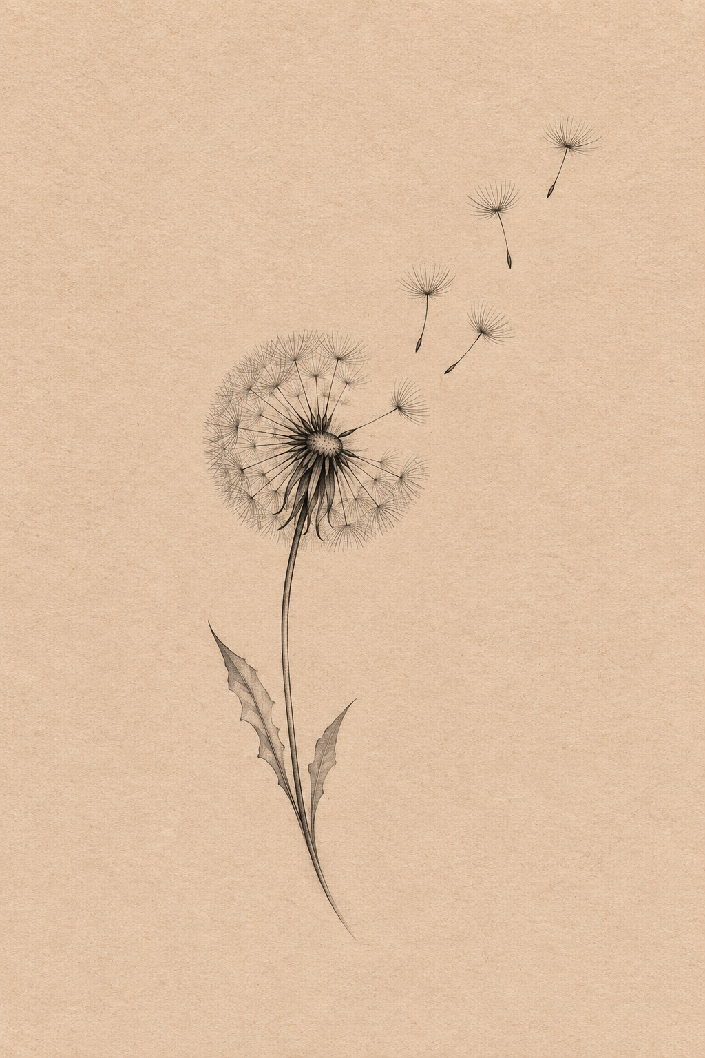 dandelion small tattoo with meaning