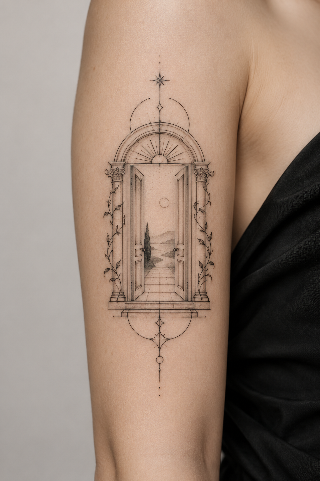 Open Doorway summer tattoo idea