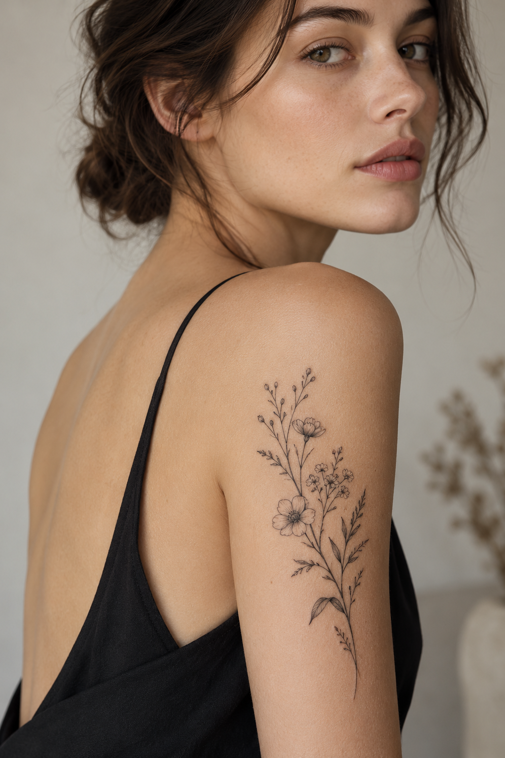 Wildflower Sprig summer tattoo idea