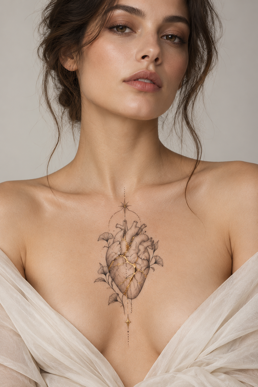 Kintsugi Heart summer tattoo idea