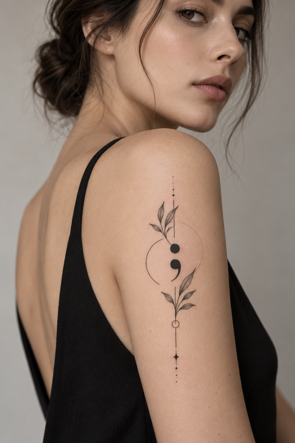 Minimalist Semicolon summer tattoo idea