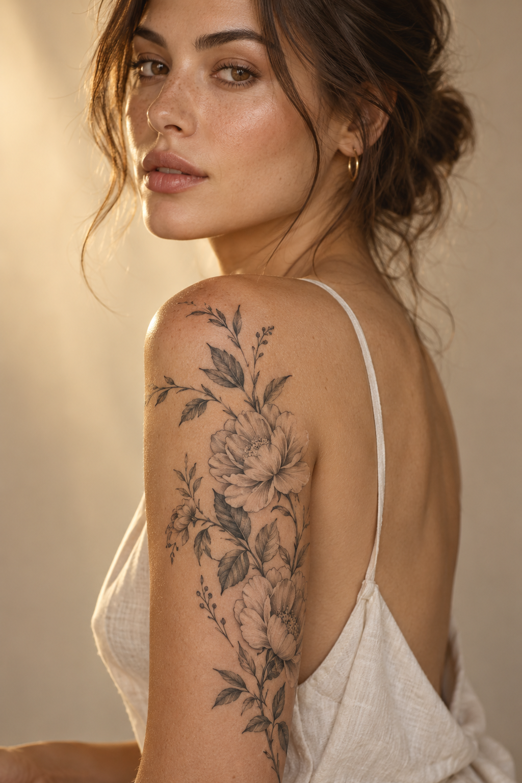 meaningful floral meaningful tattoo idea