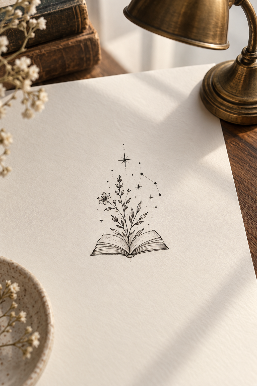 Book Lover Tattoo small meaningful tattoo idea