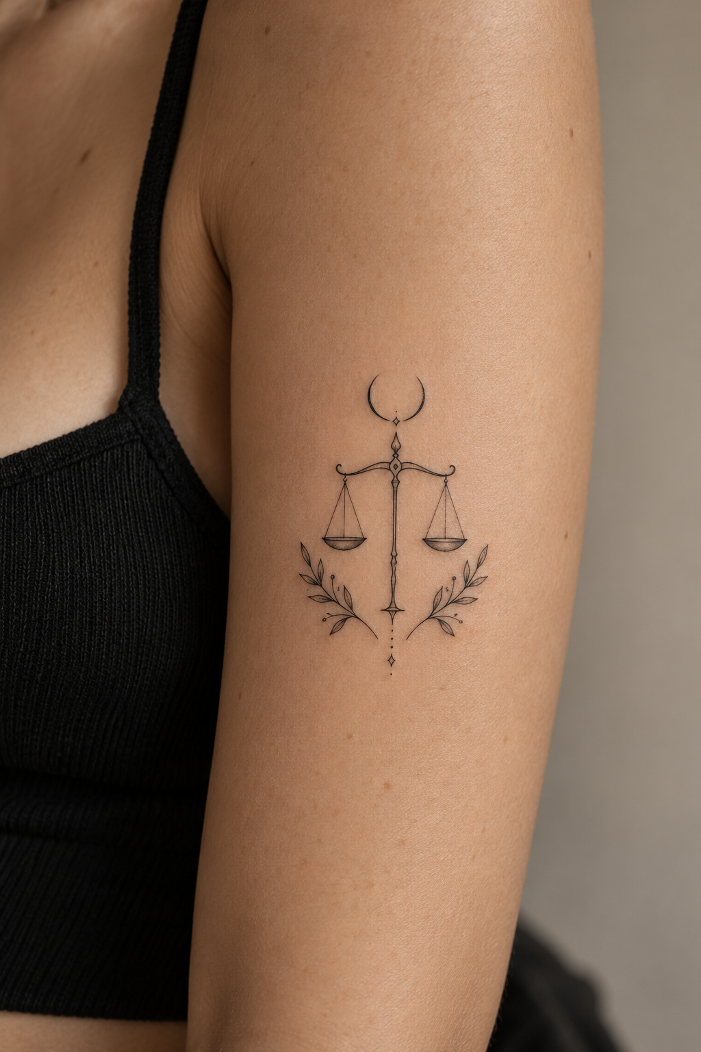 Meaningful Libra Tattoo small meaningful tattoo idea