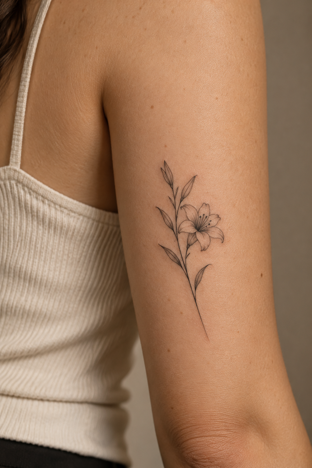 Moon and stars behind the ear cute small tattoo idea