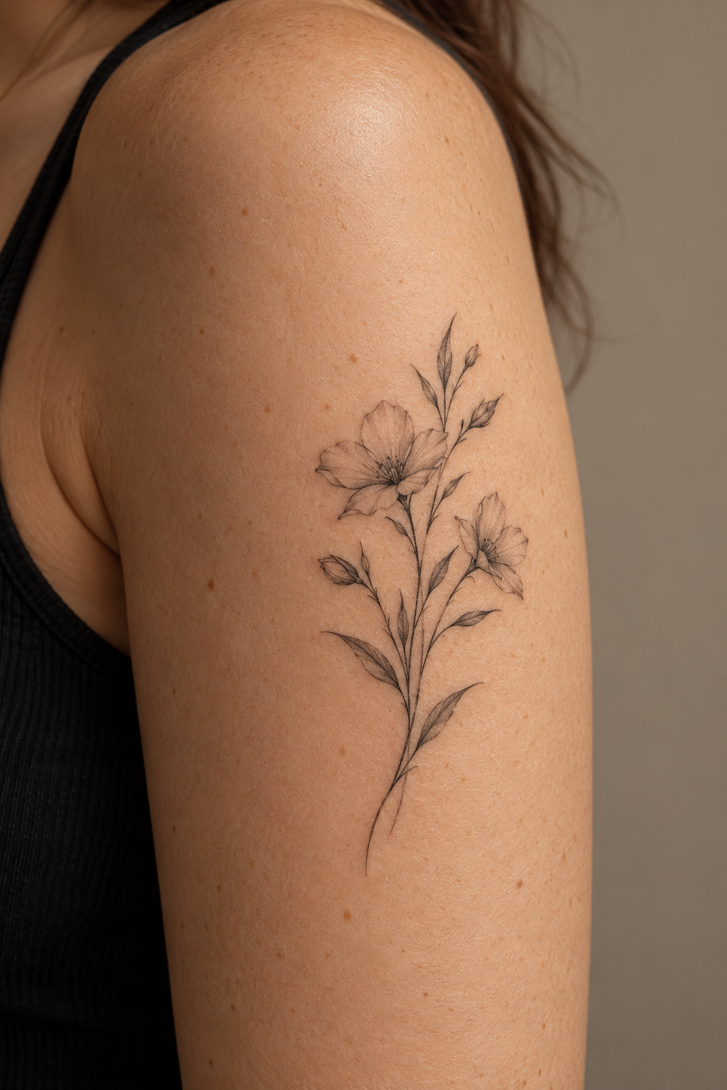 A paper airplane at the upper chest cute small tattoo idea