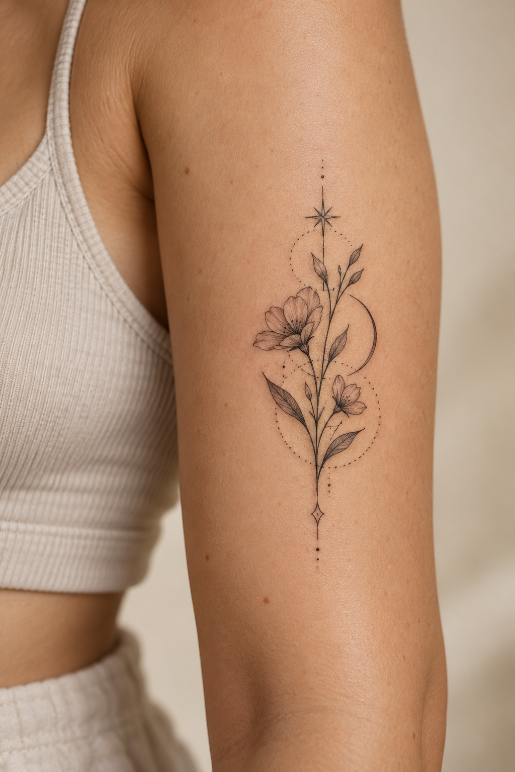 A wave at the ankle cute small tattoo idea