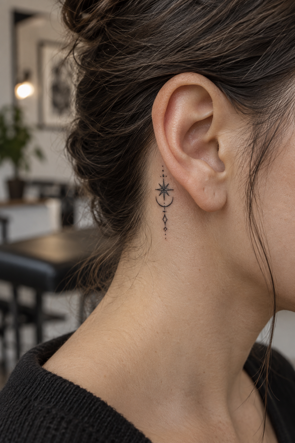 Small behind-ear mark