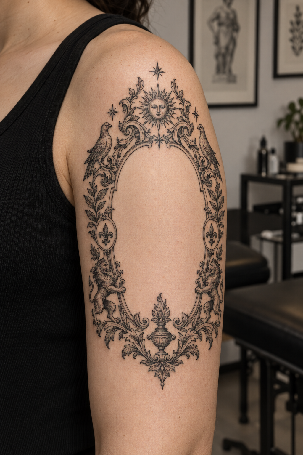 Traditional ornamental frame