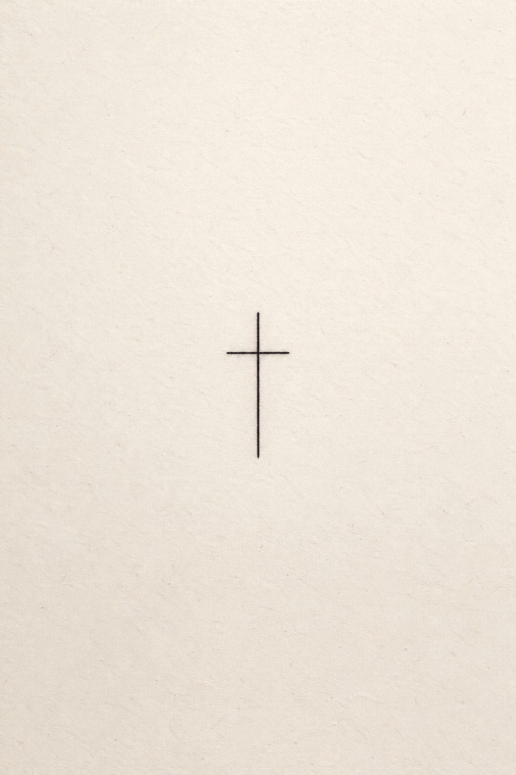 Small cross on the chest Christian tattoo idea