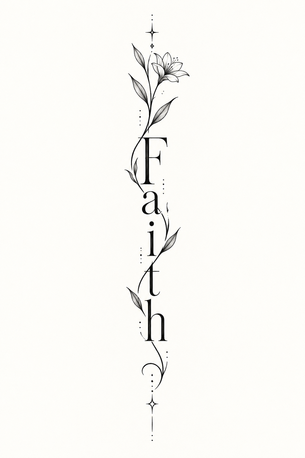 Faith tattoo placed along the ribs Christian tattoo idea