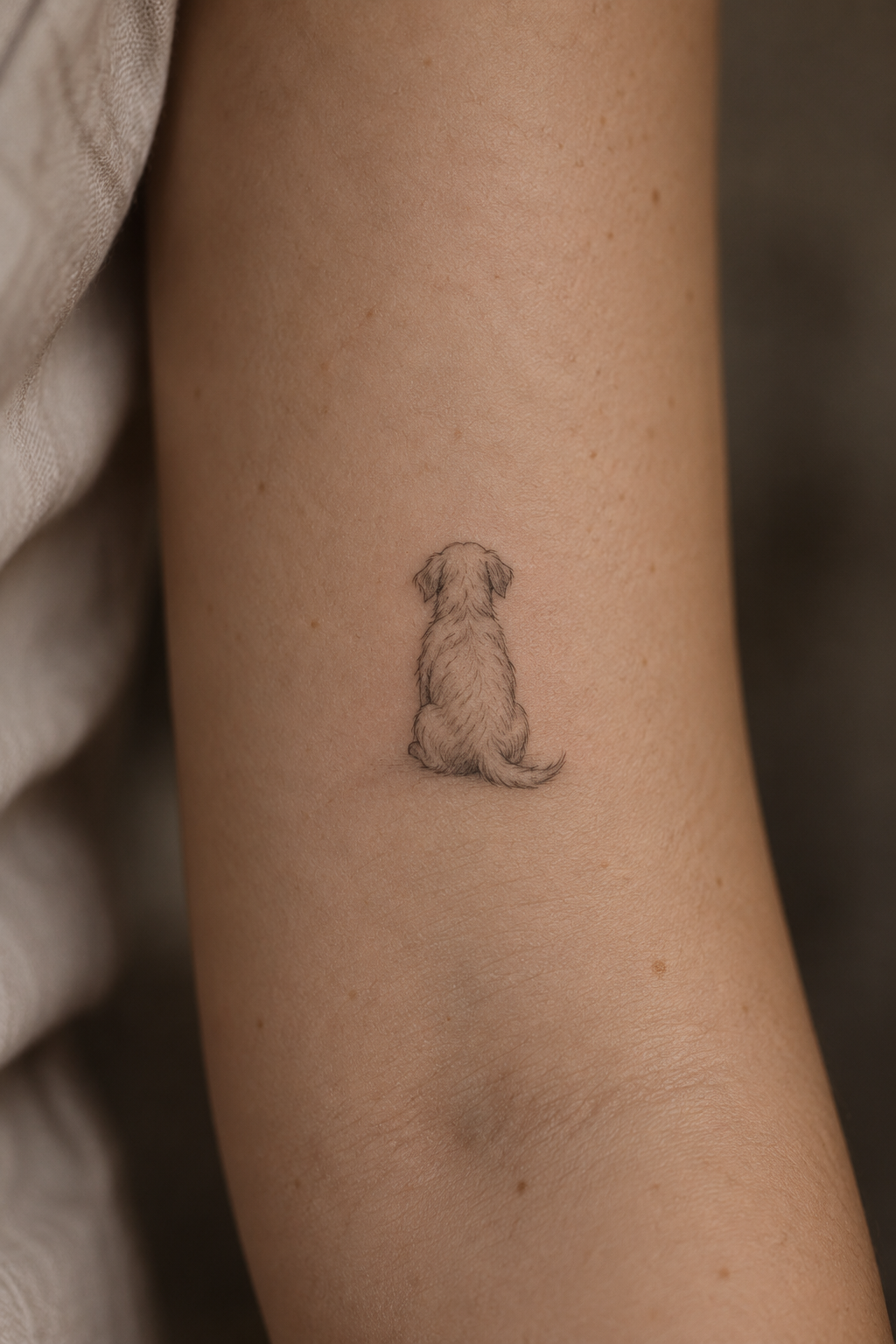 Tiny Animal Symbols small memorial tattoo idea