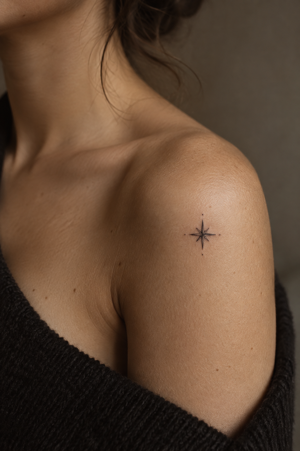 Simple Star Tattoos small memorial tattoo idea