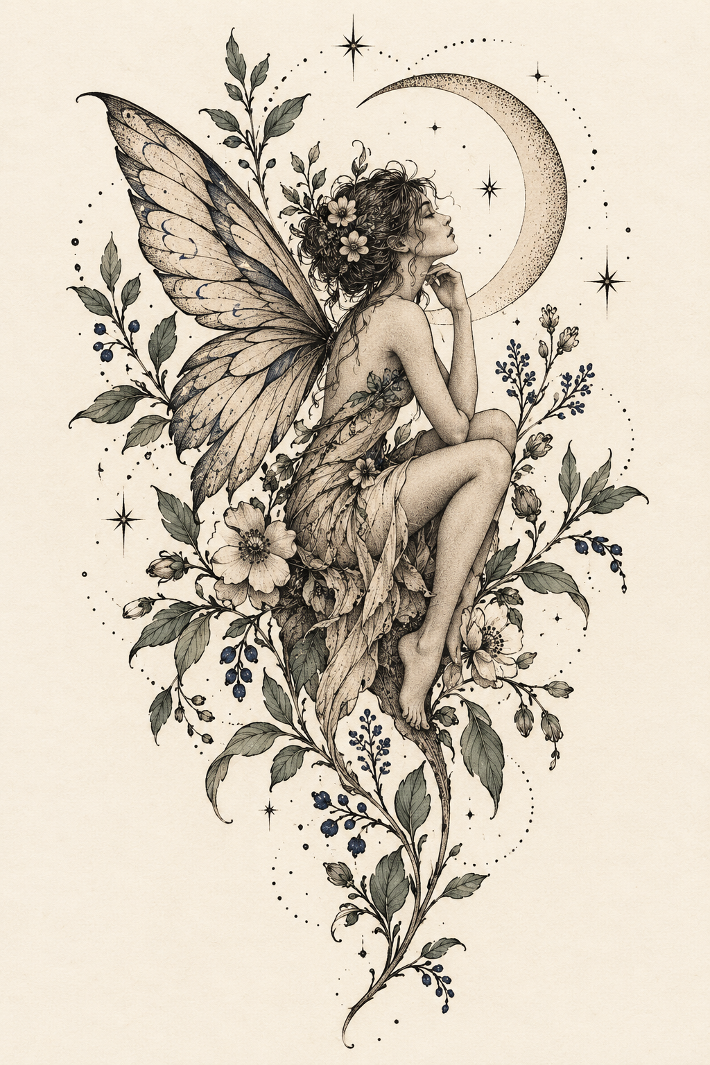 fairy tattoo idea 7