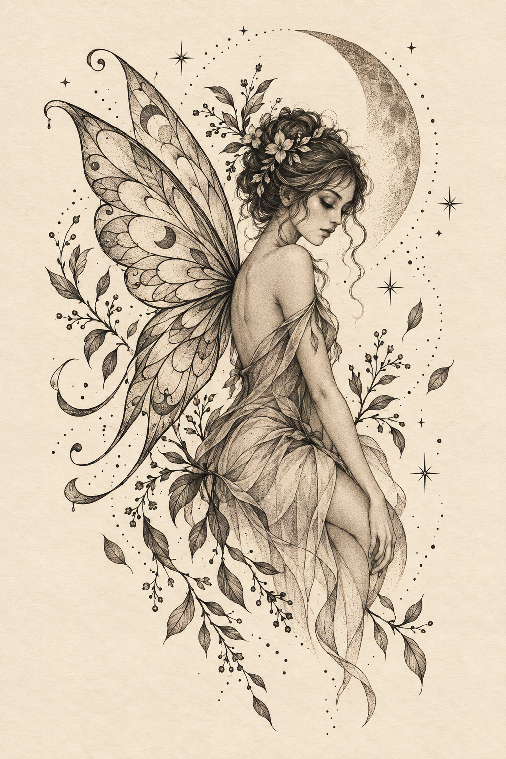 fairy tattoo idea 8