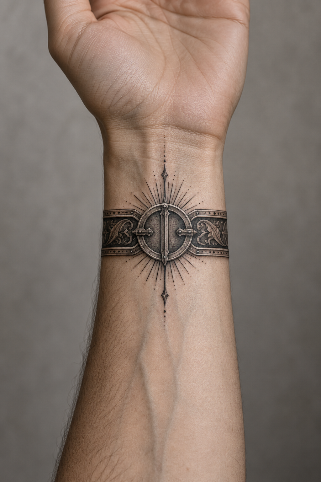 Belt of truth inner-wrist mark Armor of God tattoo