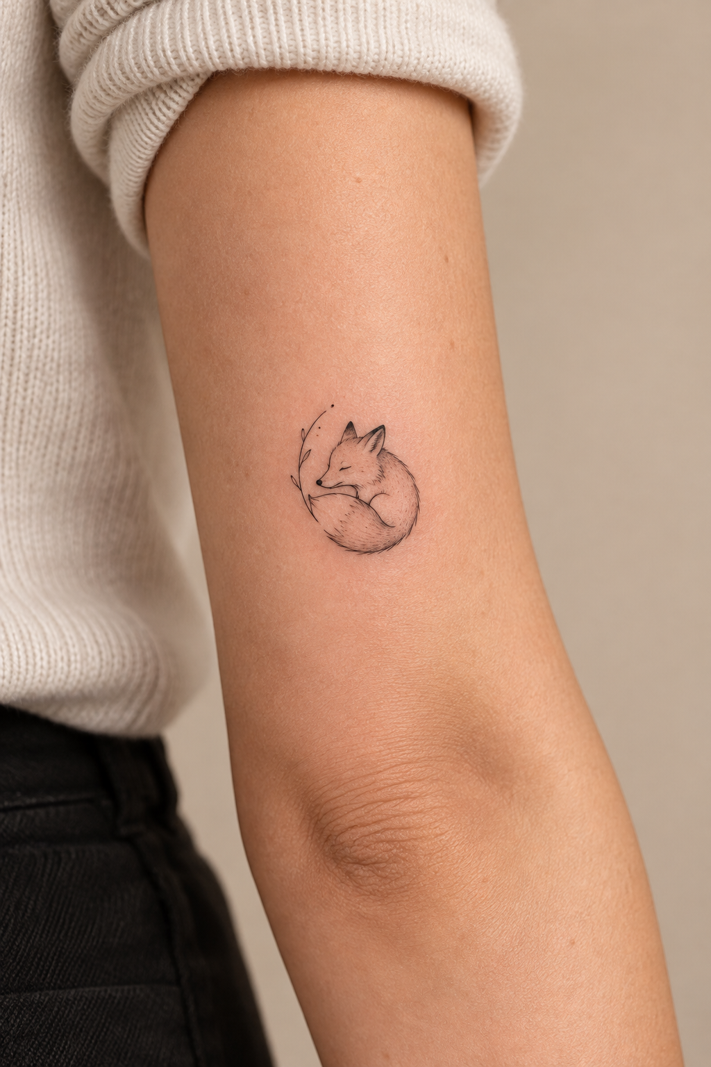 Tiny Animal Silhouette small animal tattoo idea
