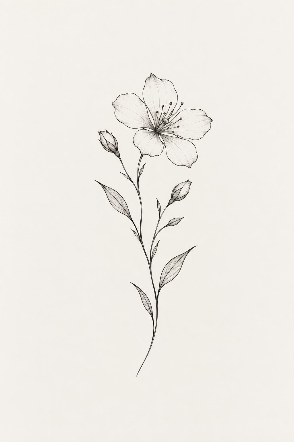 A small flower collarbone tattoo concept