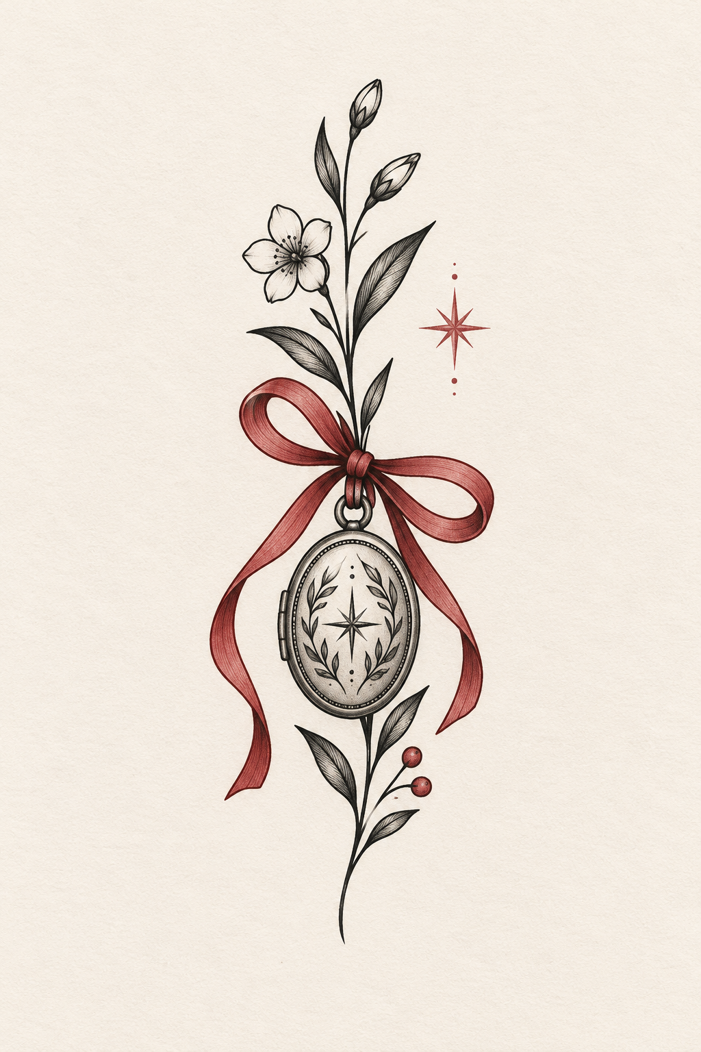 Original minimal keepsake symbol small tattoo idea