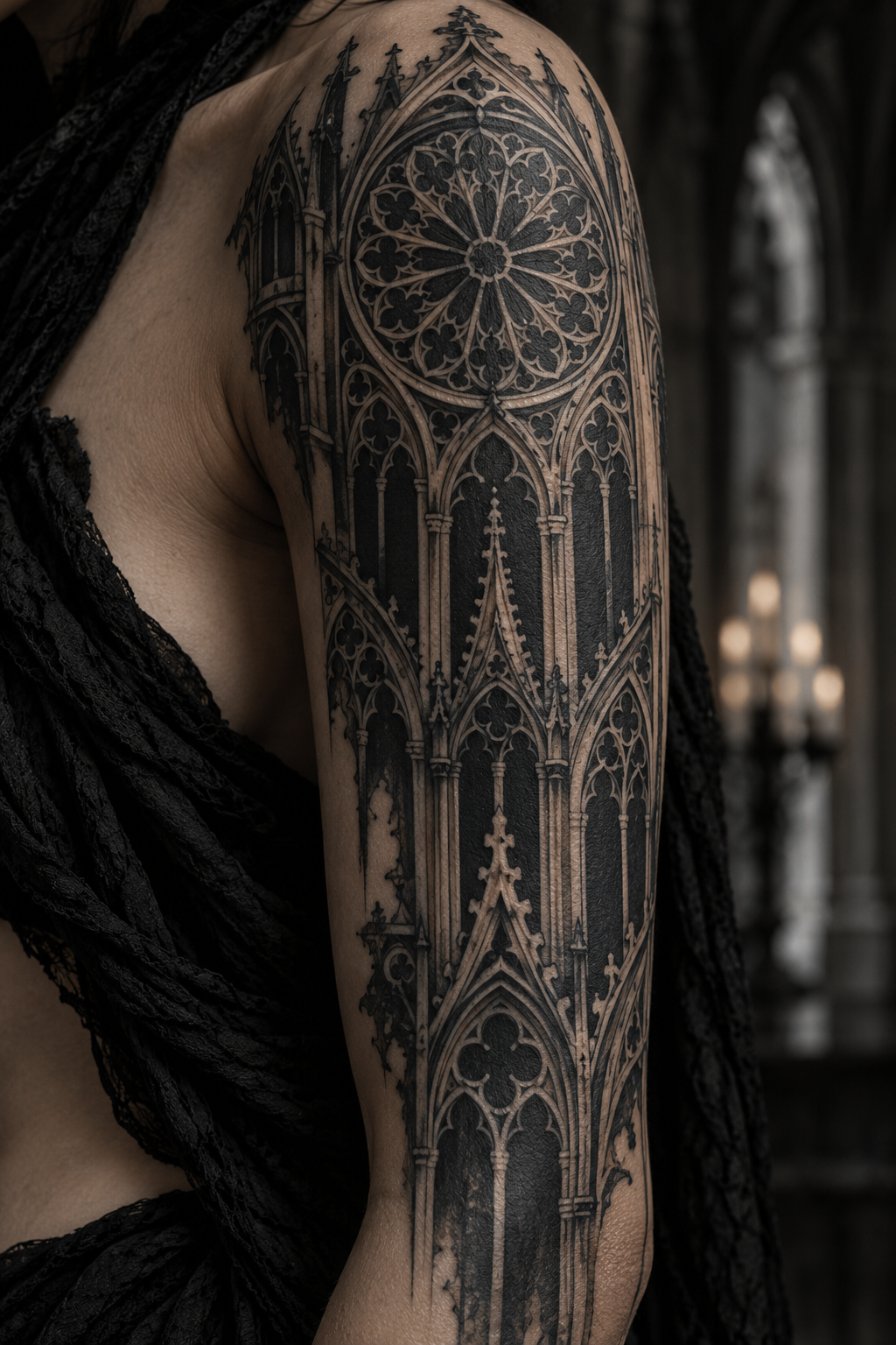 Dark Cathedral Ink gothic tattoo idea