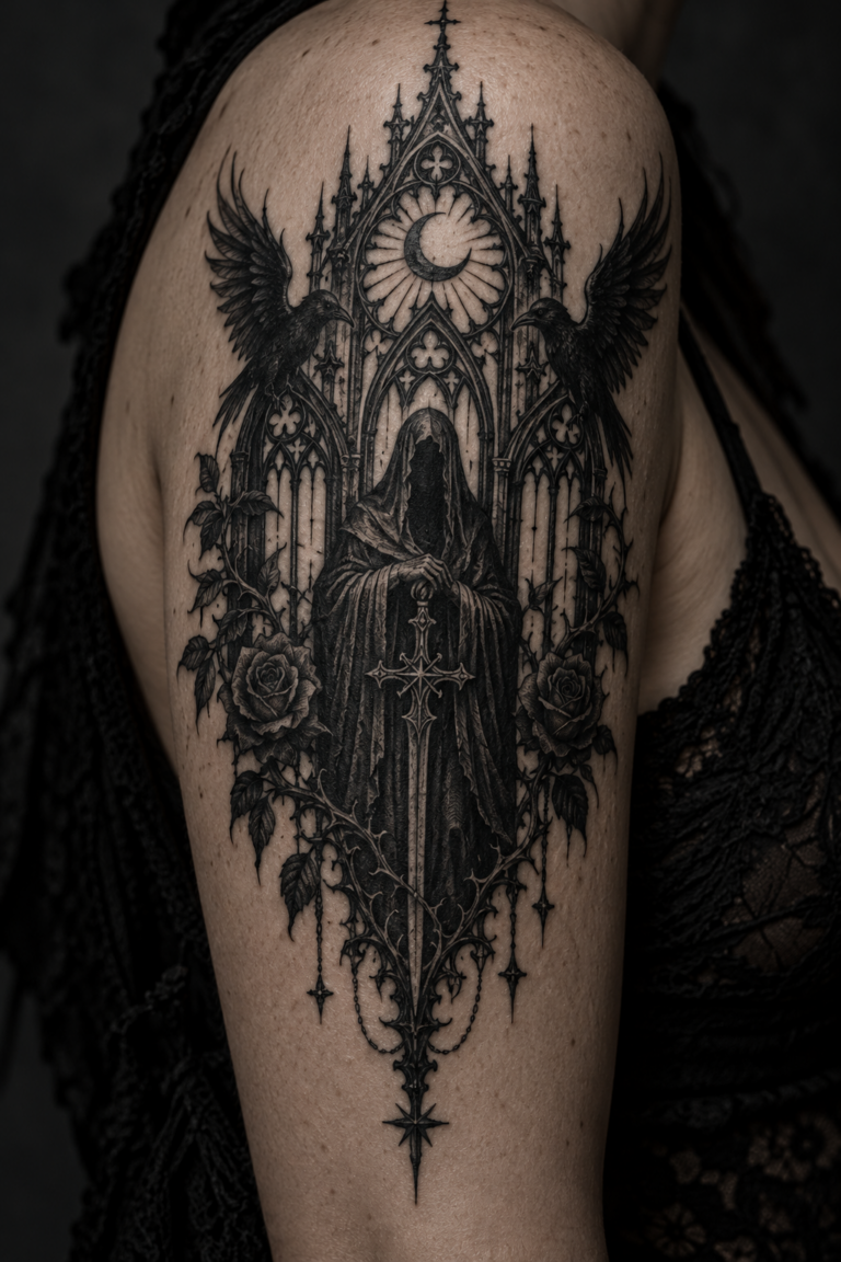 gothic tattoo ideas featured image