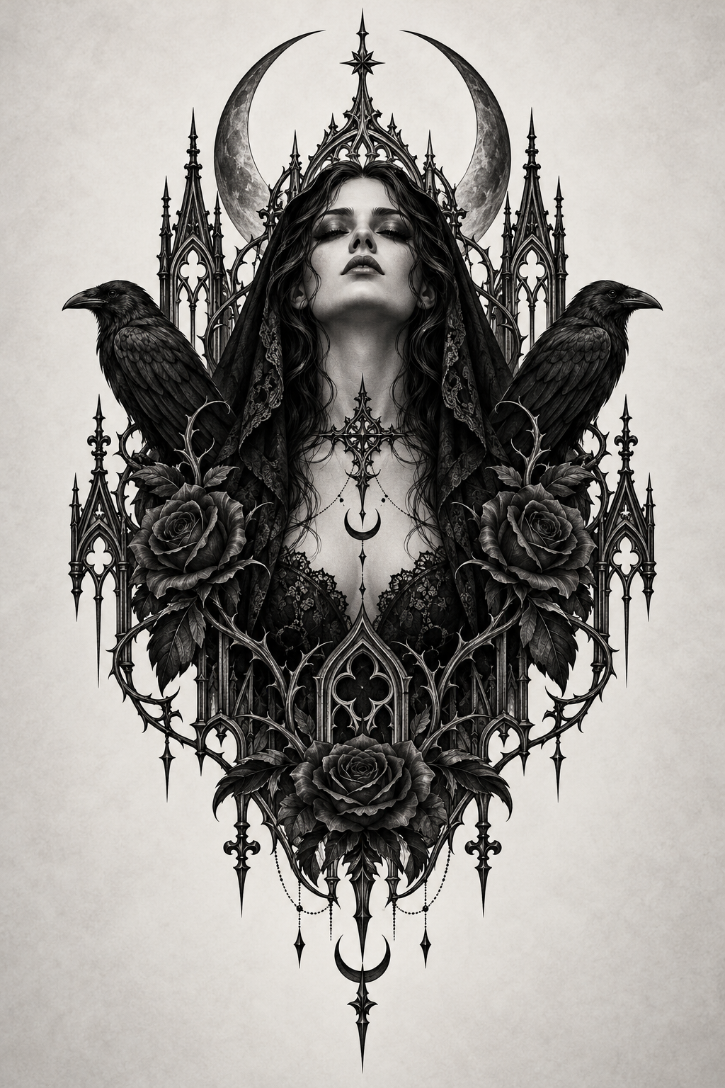 featured gothic tattoo idea