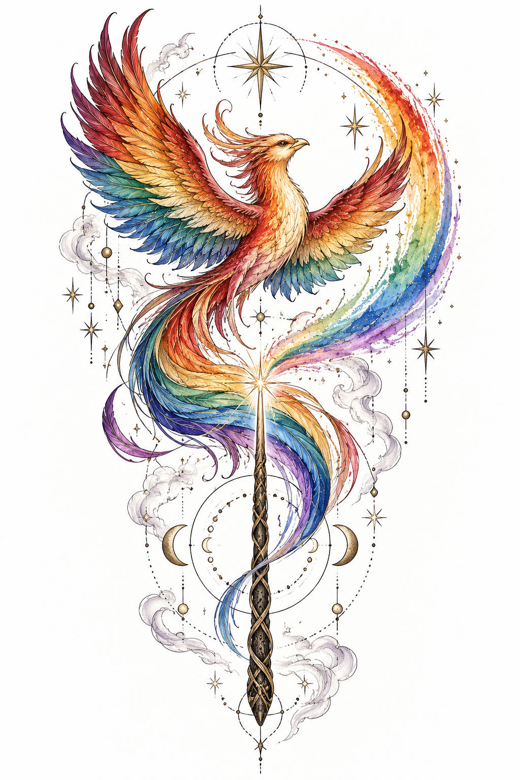 LGBT pride tattoo ideas: Harry Potter inspired pride tattoo