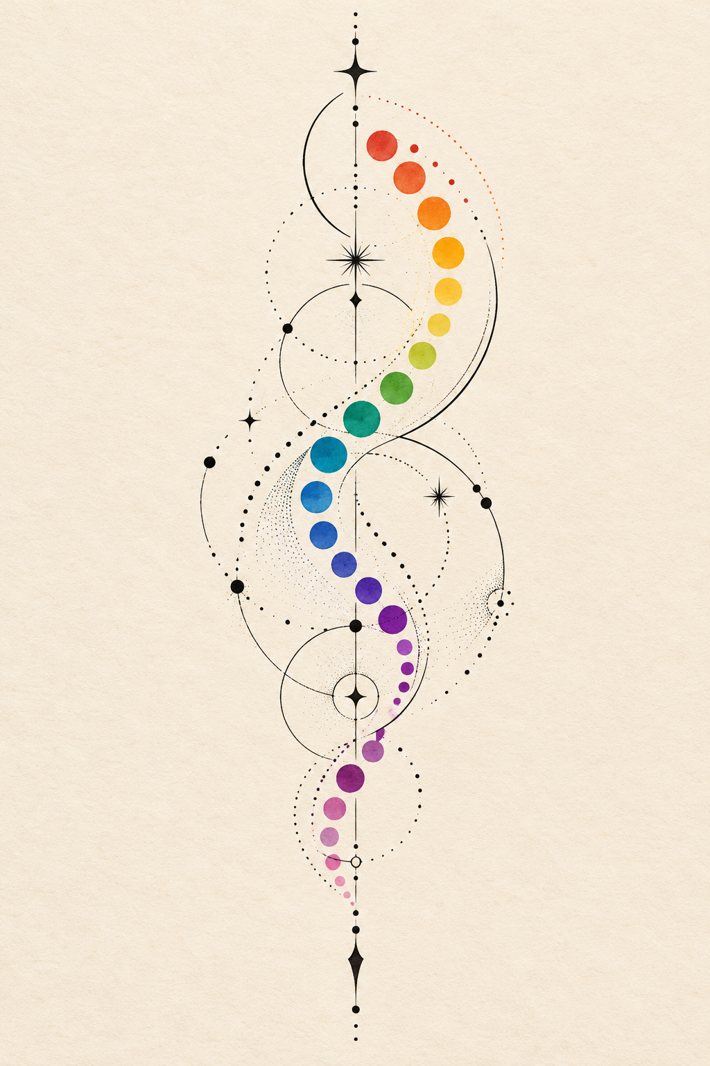 LGBT pride tattoo ideas: LGBT pride dots