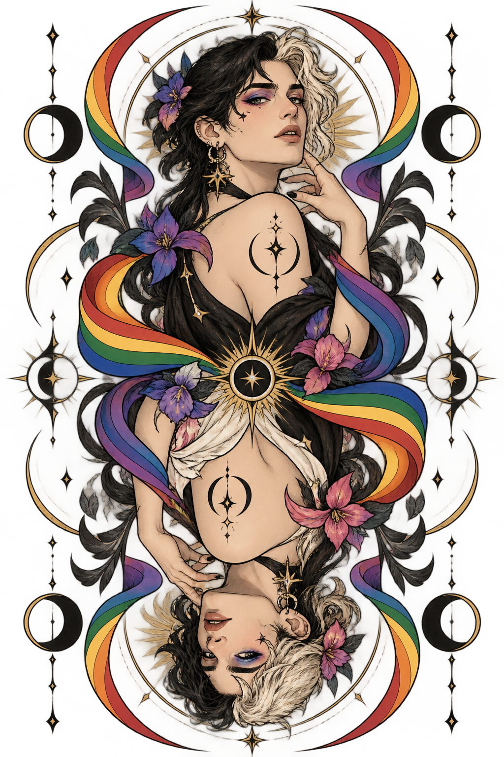 LGBT pride tattoo ideas: Gender reverse card