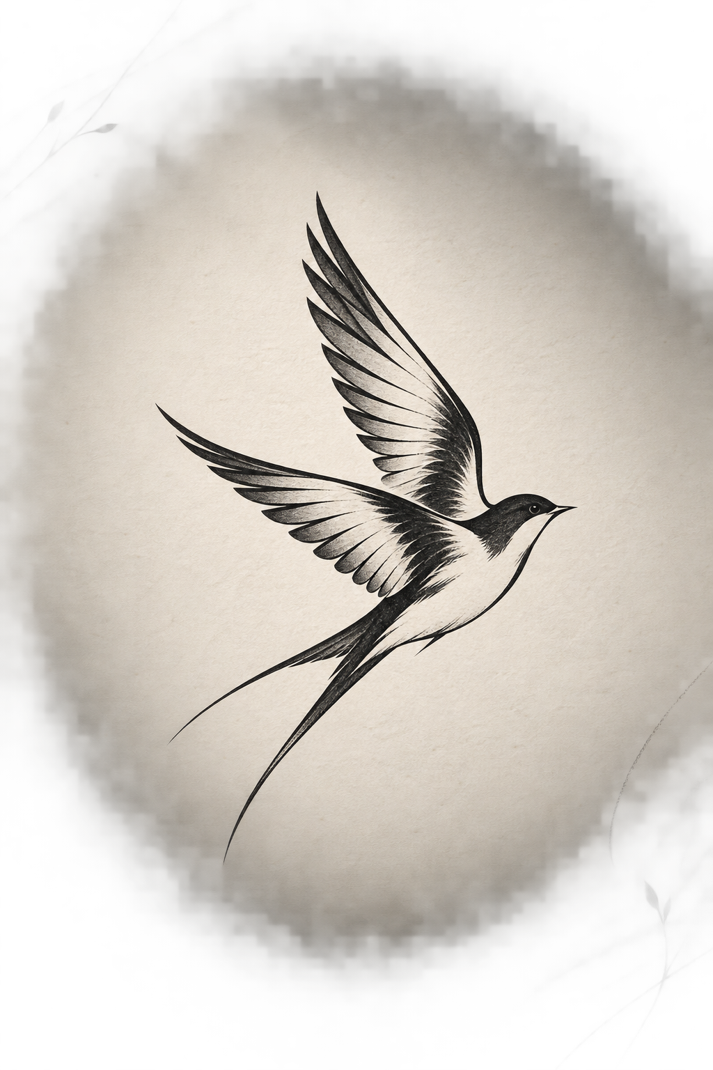 minimalist bird tattoos origami crane idea