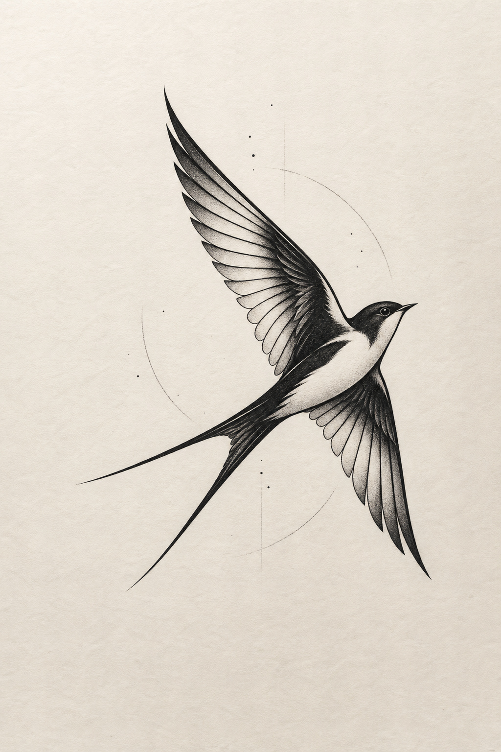 minimalist bird tattoos moon and bird idea