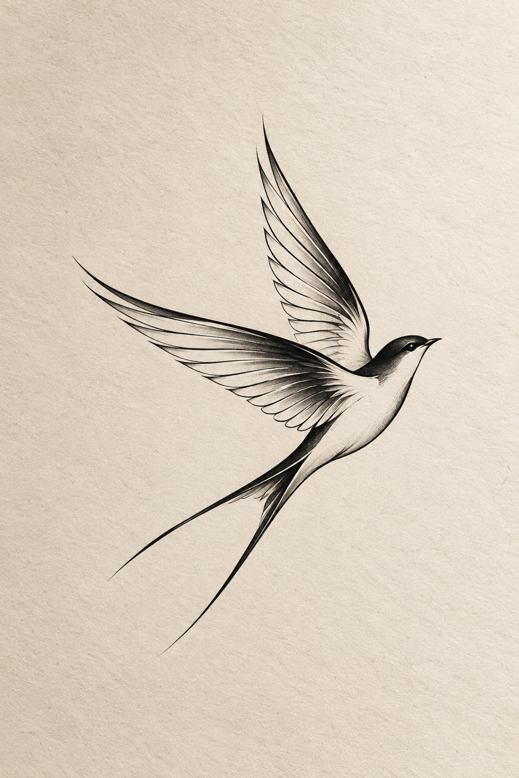 minimalist bird tattoos hand idea
