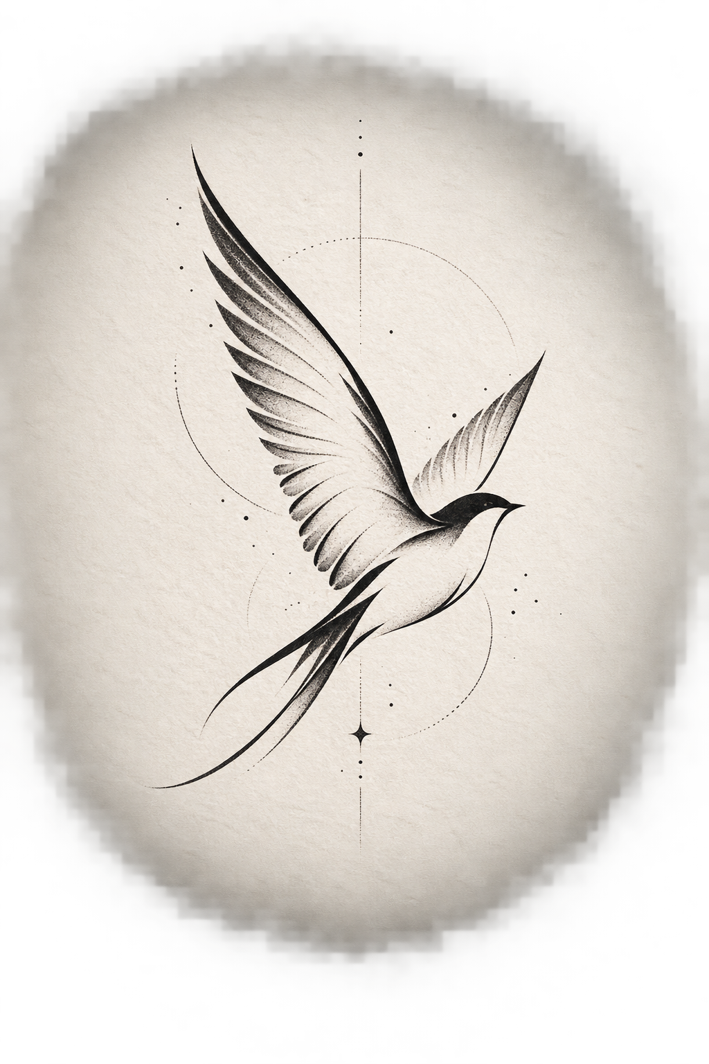 minimalist bird tattoos paired upper arm idea