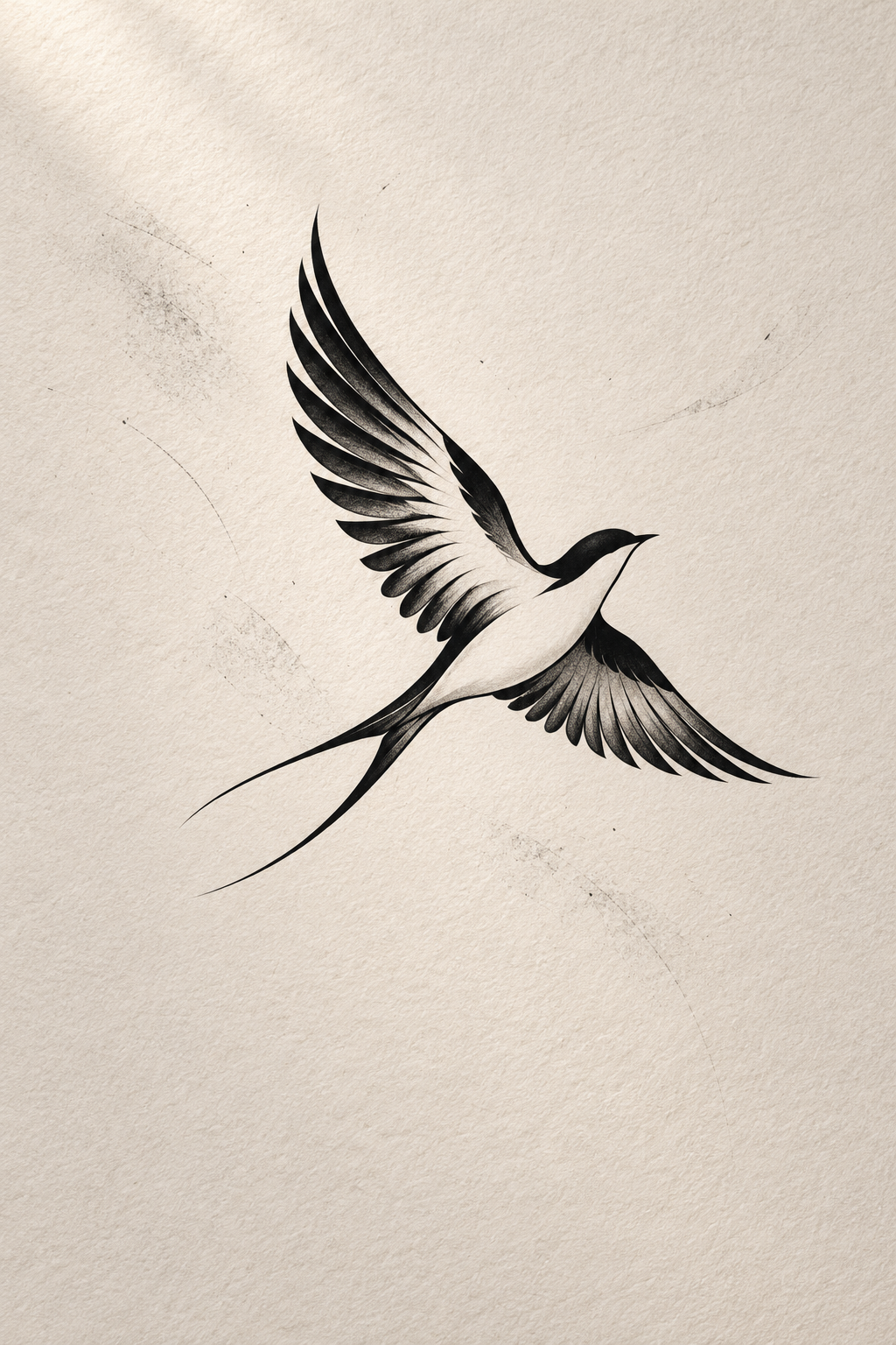 minimalist bird tattoos nape idea