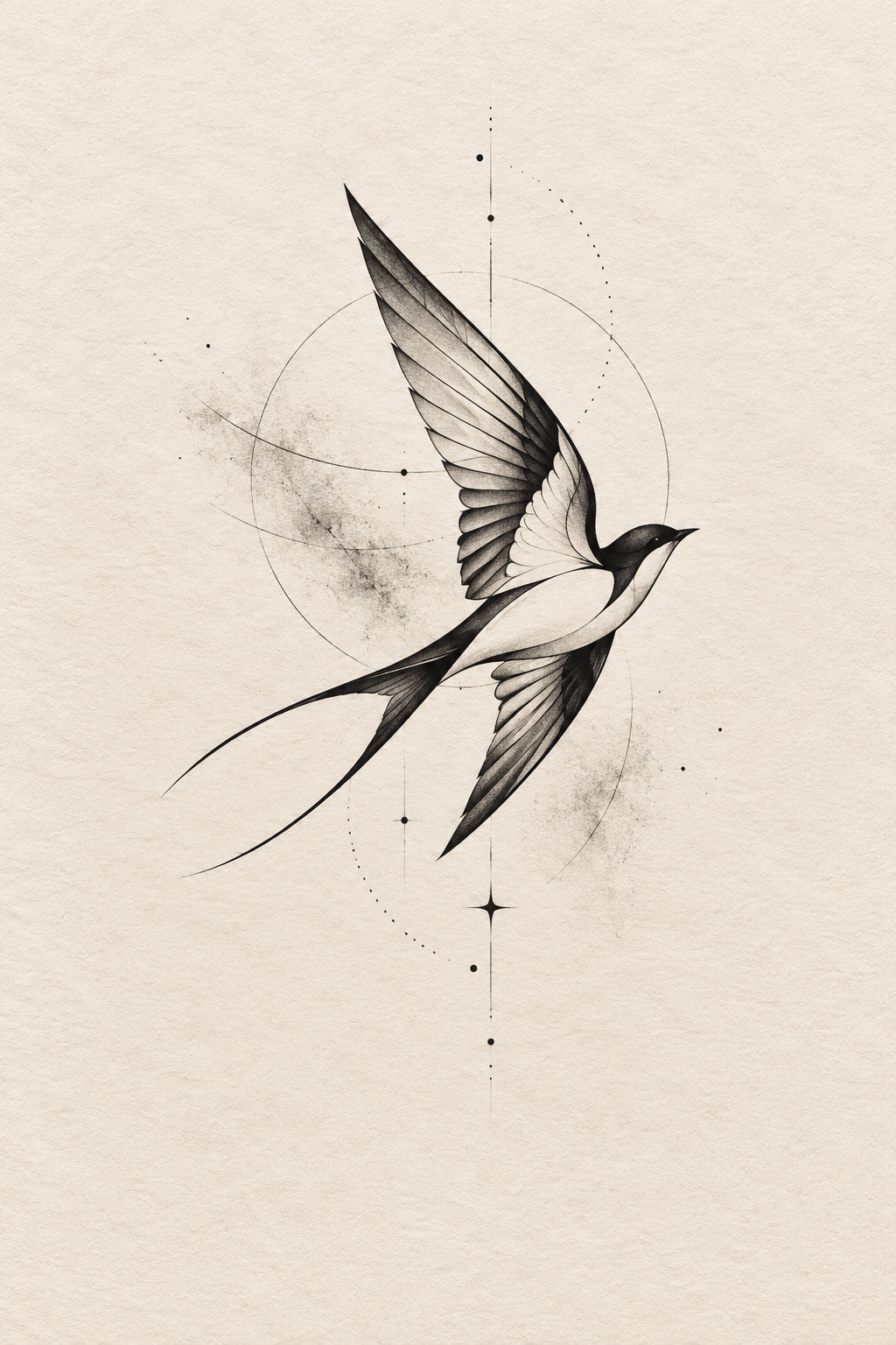 minimalist bird tattoos side pair idea