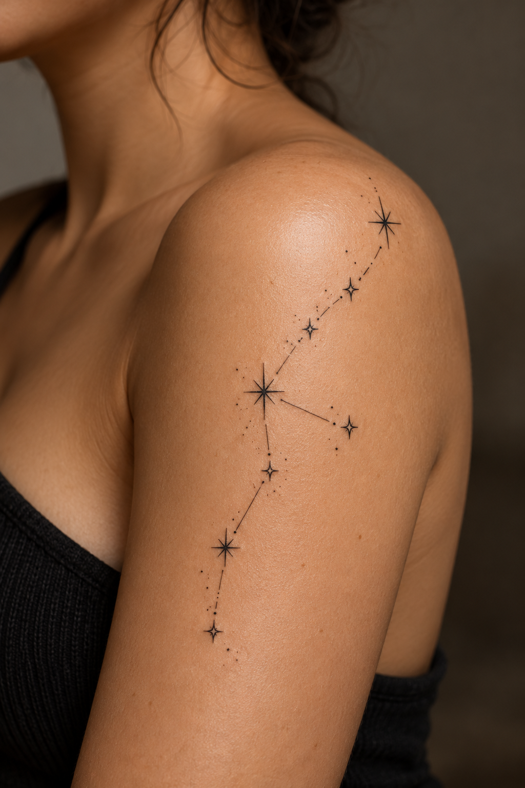small dainty tattoo ideas: Small constellation