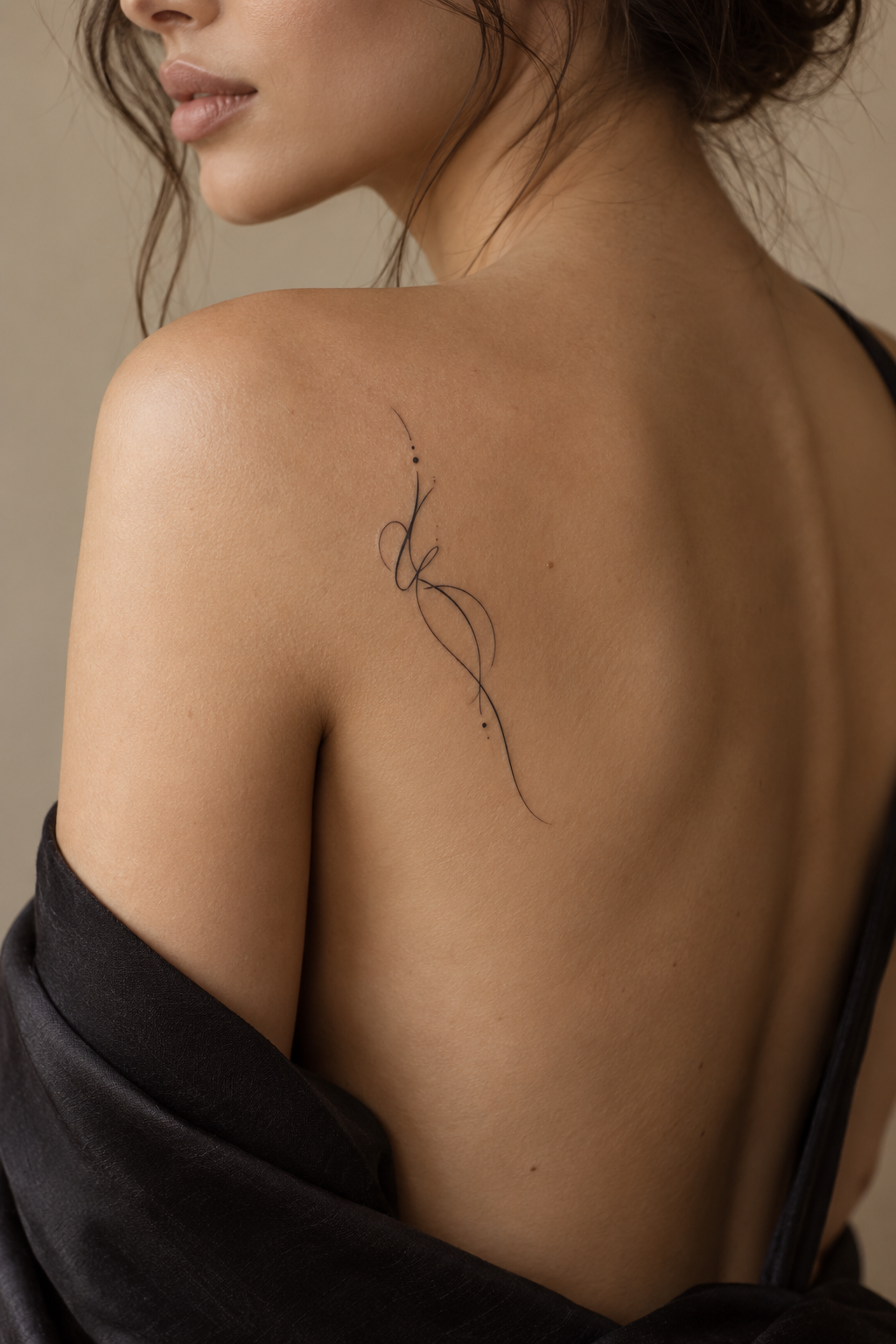 small girly tattoo ideas: elegant script