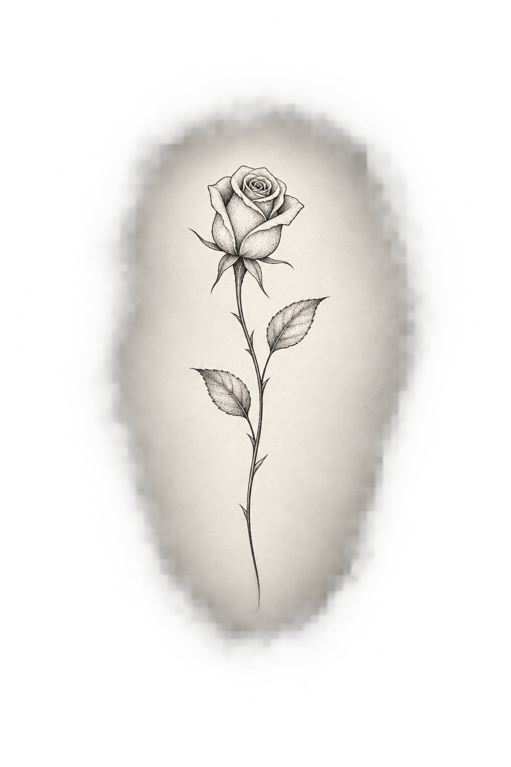 Tiny Rose small girly tattoo idea