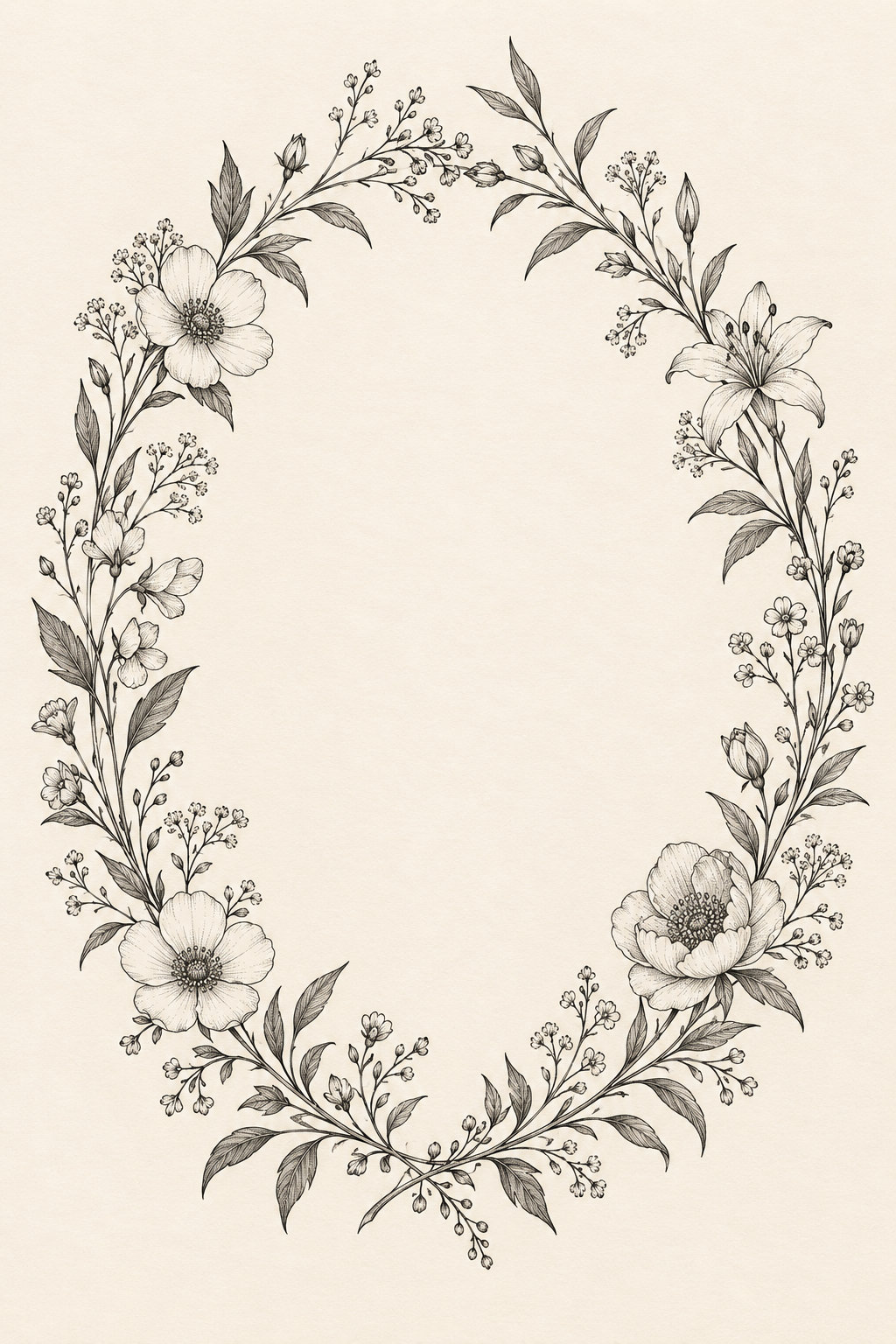 Dainty Floral Wreath small girly tattoo idea