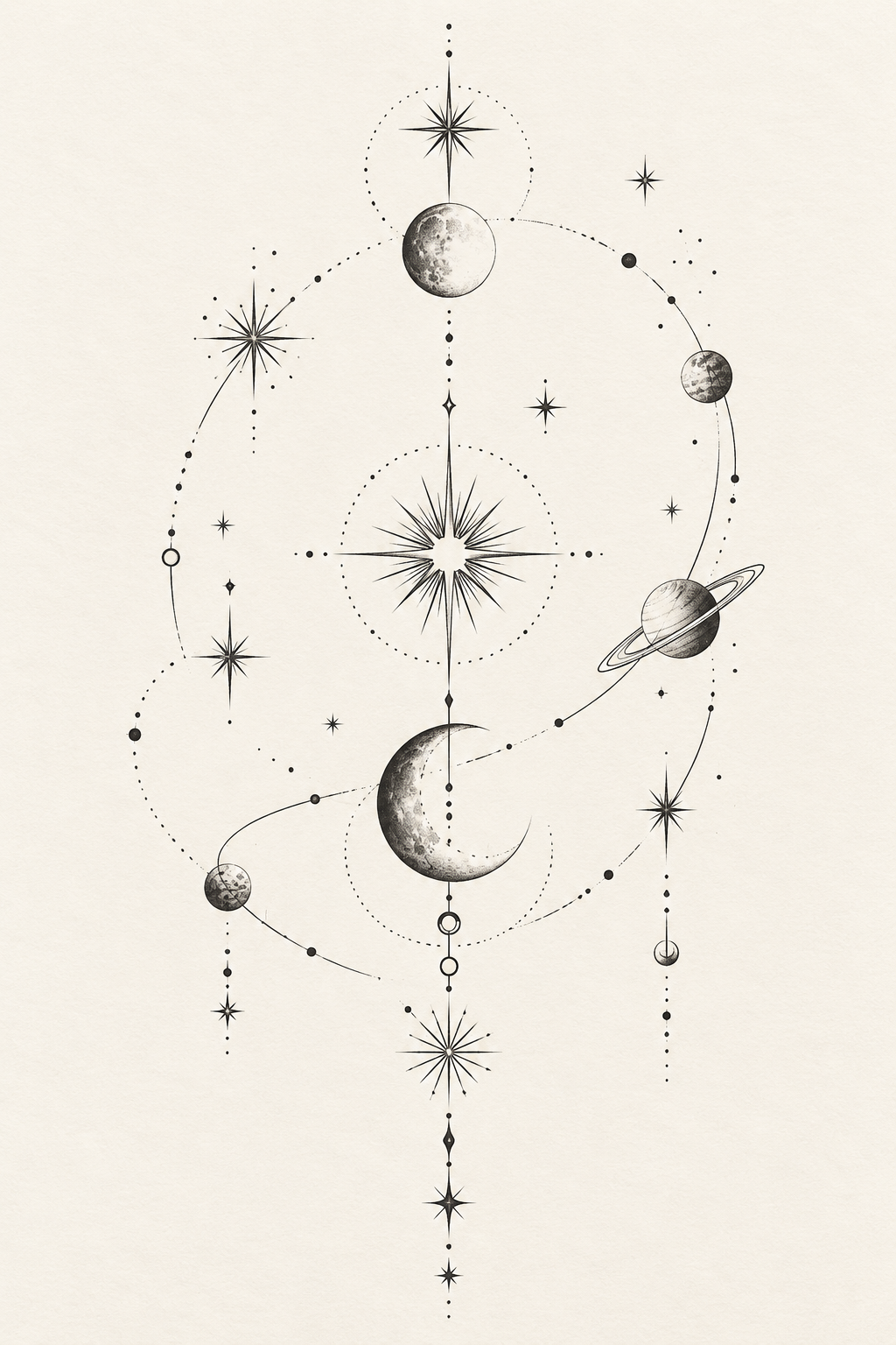 Star Constellation small girly tattoo idea