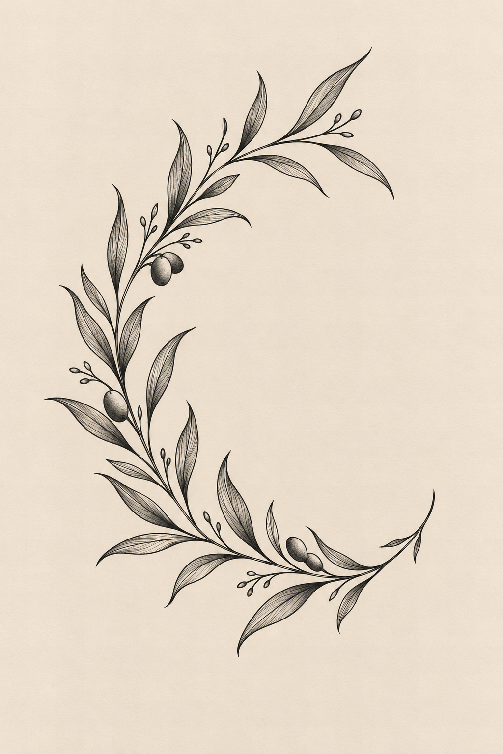 small Greek mythology tattoos: The Laurel Wreath