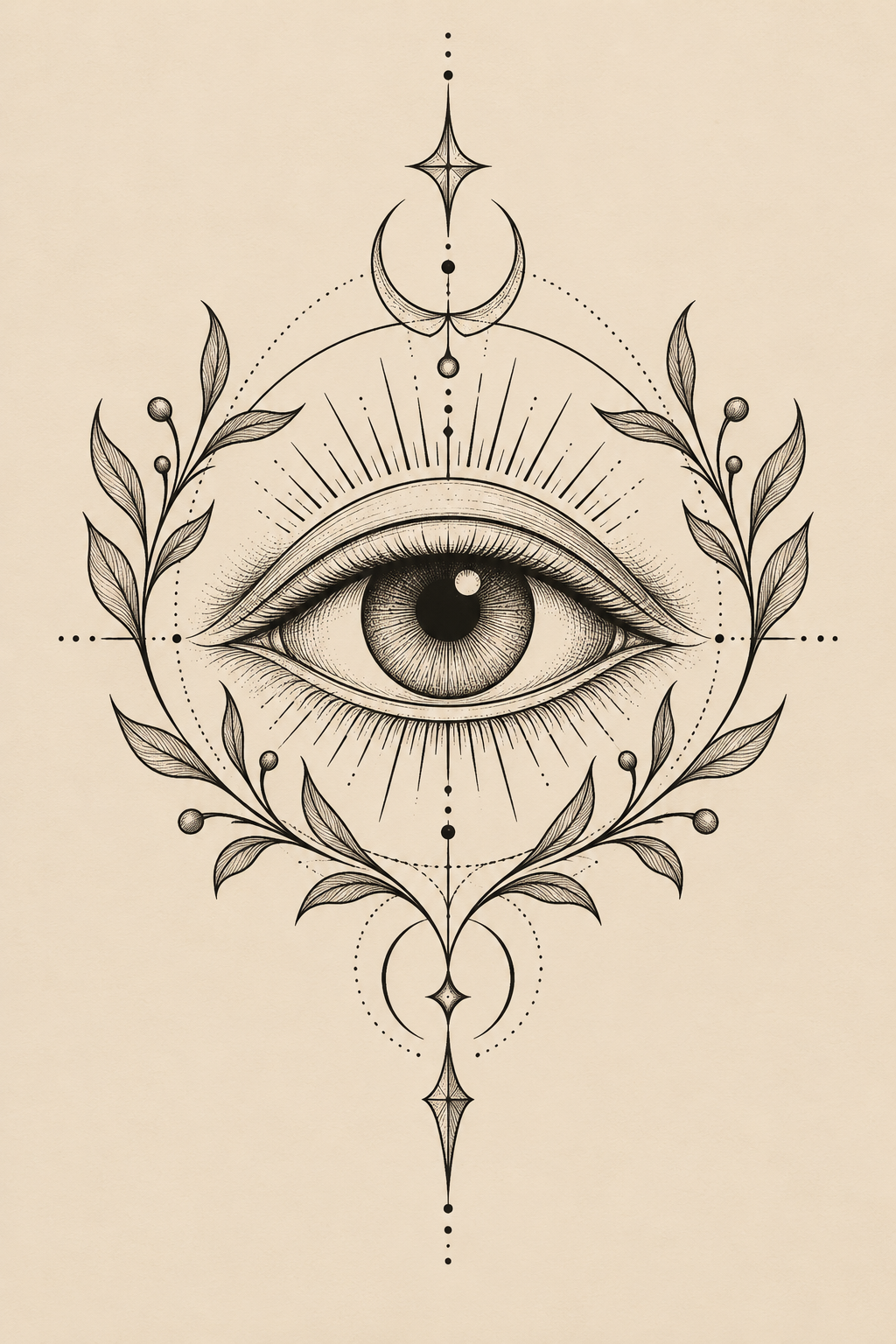 small Greek mythology tattoos: The Cyclops’ Eye