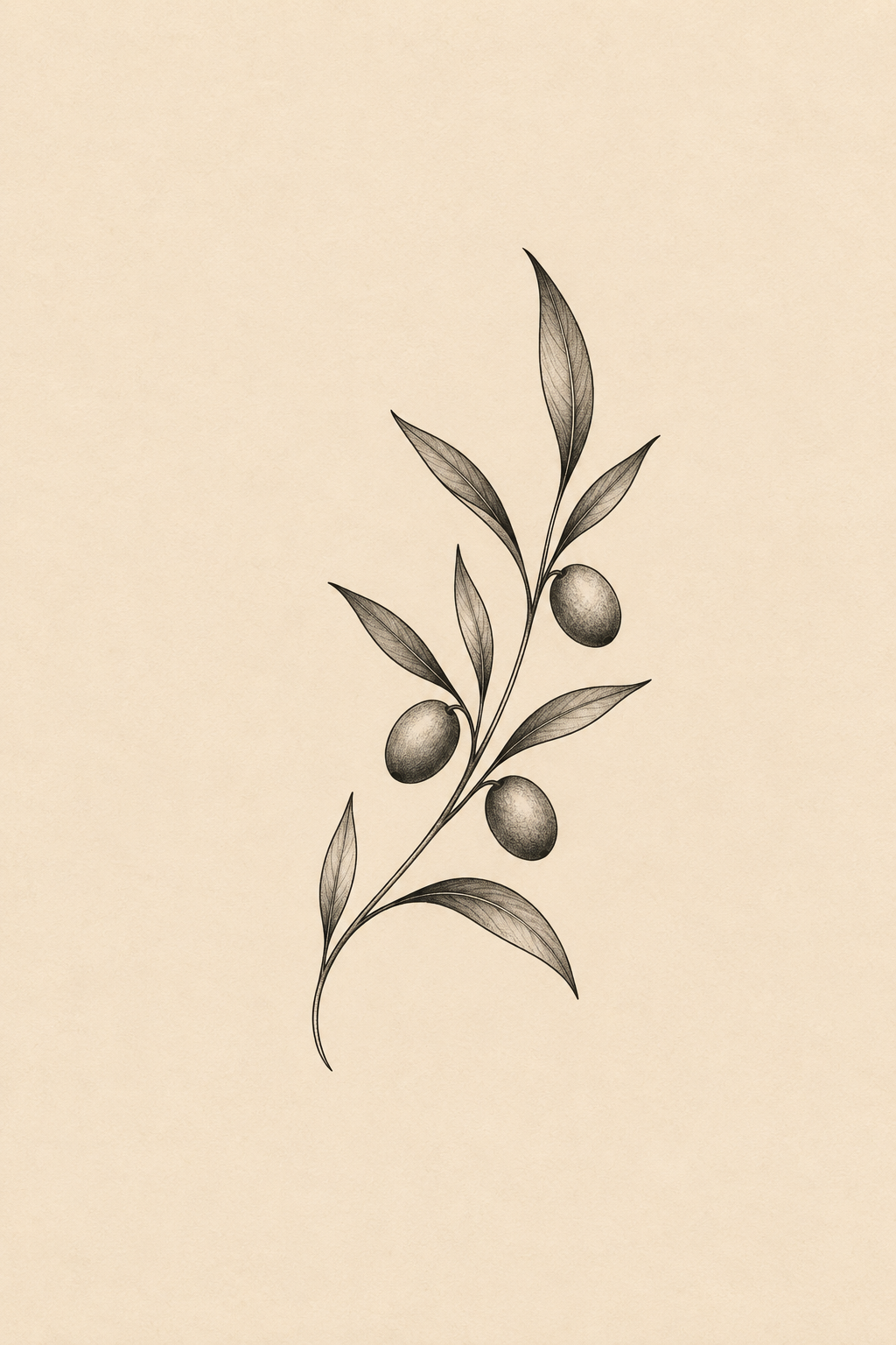 small Greek mythology tattoos: The Olive Branch