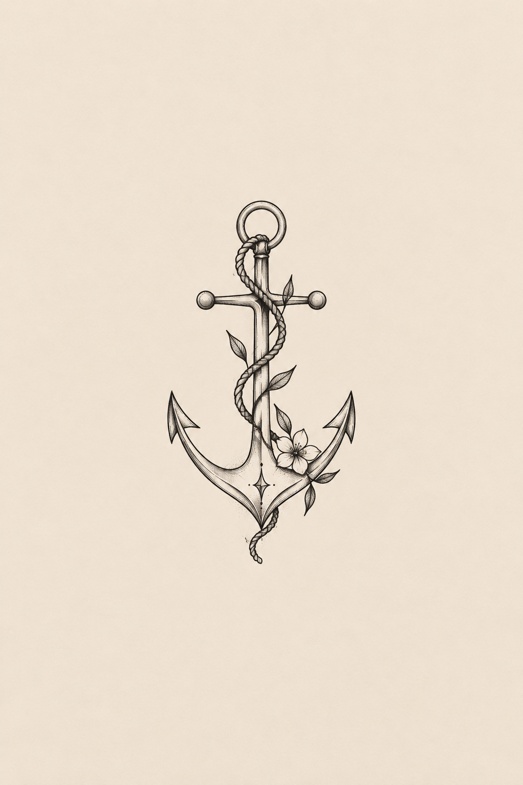 small Greek mythology tattoos: The Anchor