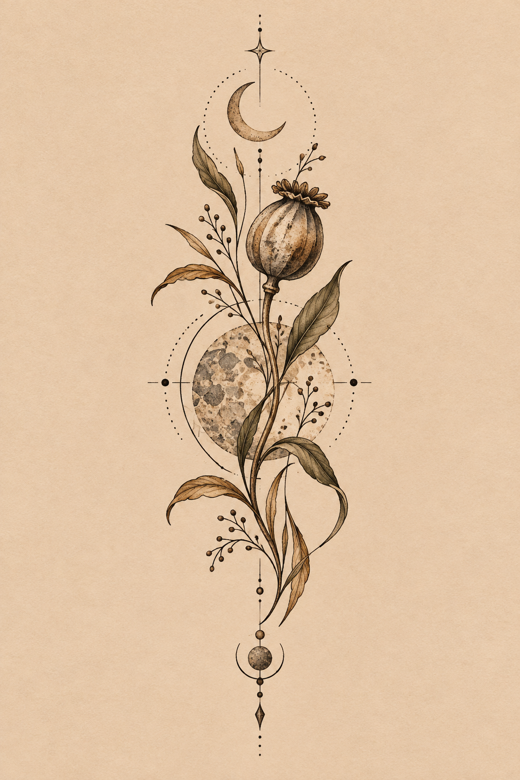 2. Earthy Elements Stack earthy tattoo ideas