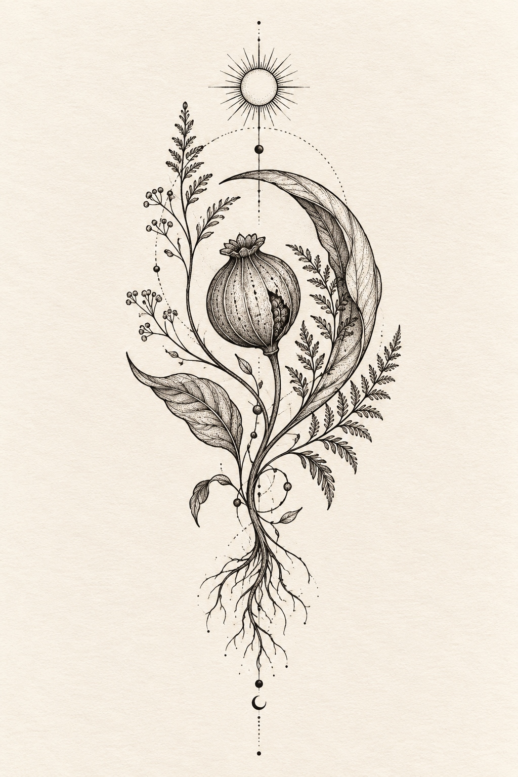 5. Yin and Yang earthy tattoo ideas